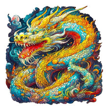 Load image into Gallery viewer, Chinese Dragon Wooden Jigsaw Puzzle