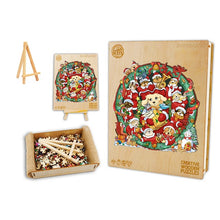 Load image into Gallery viewer, Christmas Dogs Box Wooden Puzzle