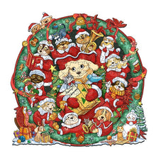 Load image into Gallery viewer, Christmas Dogs Wooden Jigsaw Puzzle