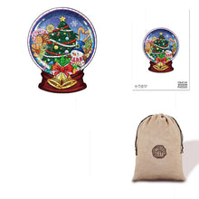 Load image into Gallery viewer, Christmas Glassball Eco Bag Wooden Puzzle