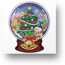 Load image into Gallery viewer, Christmas Glassball Wooden Puzzle Main Image