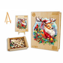 Load image into Gallery viewer, Christmas Deer - Box Wooden Puzzle