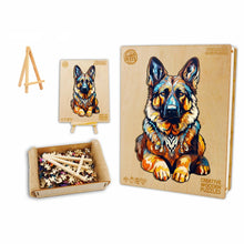 Load image into Gallery viewer, German Shepherd Box Wooden Puzzle