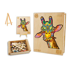 Load image into Gallery viewer, Giraffe Box Wooden Puzzle