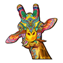 Load image into Gallery viewer, Giraffe Wooden Jigsaw Puzzle