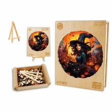 Load image into Gallery viewer, Halloween Witch - Box Wooden Puzzle