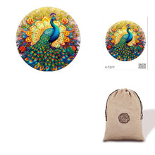 Load image into Gallery viewer, Mandala Peacock Eco bag Wooden Puzzle