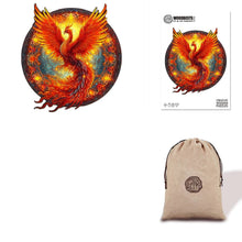 Load image into Gallery viewer, Mandala Phoenix Eco bag Wooden Puzzle