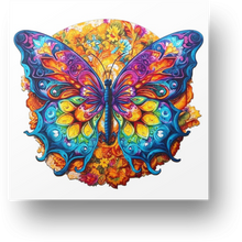 Load image into Gallery viewer, Mandala Butterfly Wooden Puzzle Main Image