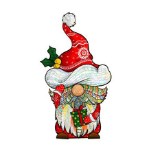 Load image into Gallery viewer, Santa Gnome - Wooden Jigsaw Puzzle