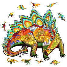 Load image into Gallery viewer, Stegosaurus Wooden Puzzle Pieces