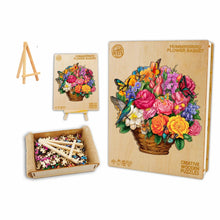 Load image into Gallery viewer, Basket of Flower - Box Wooden Puzzle