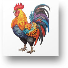 Load image into Gallery viewer, Beautiful Rooster Wooden Puzzle Main Image