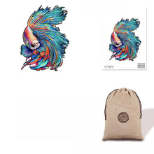 Load image into Gallery viewer, Charming Fish - Eco Bag Wooden Puzzle