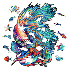 Load image into Gallery viewer, Charming Fish - Wooden Puzzle Pieces