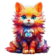 Load image into Gallery viewer, Cute Little Kitty Wooden Puzzle