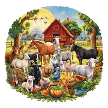 Load image into Gallery viewer, Farm Animals - Wooden Puzzle