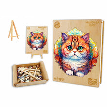 Load image into Gallery viewer, Furry Kitty - Box Wooden Puzzle