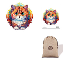 Load image into Gallery viewer, Furry Kitty - Eco Bag Wooden Puzzle