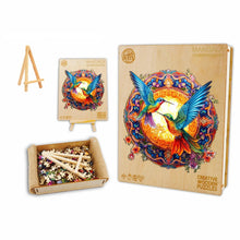 Load image into Gallery viewer, Hummingbirds - Box Wooden Puzzle