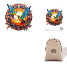 Load image into Gallery viewer, Hummingbirds - Eco Bag Wooden Puzzle