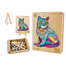 Load image into Gallery viewer, Lovely Cat - Box Wooden Puzzle