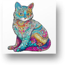 Load image into Gallery viewer, Lovely Cat - Wooden Puzzle