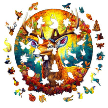Load image into Gallery viewer, Majestic Autumn Deer Wooden Puzzle Pieces