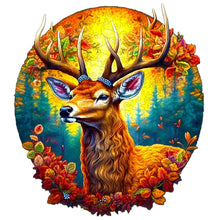 Load image into Gallery viewer, Majestic Autumn Deer Wooden Jigsaw Puzzle