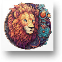 Load image into Gallery viewer, Majestic Lion Wooden Puzzle Main Image