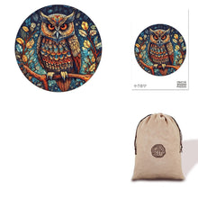 Load image into Gallery viewer, Night Owl Wooden Puzzle Eco Bag