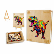 Load image into Gallery viewer, Raging Dinosaur - Box Wooden Puzzle