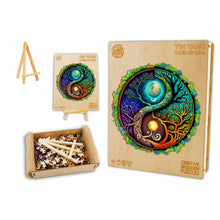 Load image into Gallery viewer, Tree of Life Sun and Moon - Box Wooden Puzzle