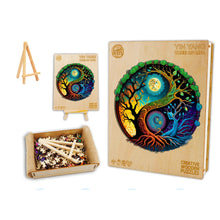 Load image into Gallery viewer, Tree of Night and Day - Box Wooden Puzzle