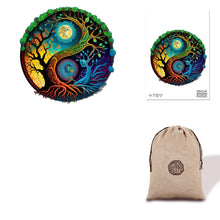 Load image into Gallery viewer, Tree of Night and Day - Eco Bag Wooden Puzzle