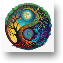 Load image into Gallery viewer, Tree of Night and Day - Wooden Puzzle