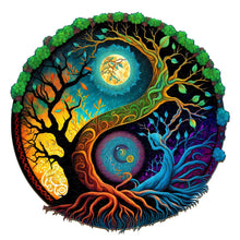 Load image into Gallery viewer, Tree of Night and Day - Wooden Jigsaw Puzzle