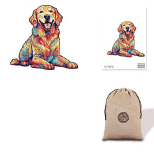 Load image into Gallery viewer, Watchful Labarador Eco Bag Wooden Puzzle