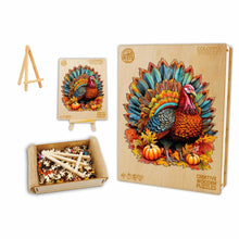 Load image into Gallery viewer, Wild Turkey - Box Wooden Puzzle
