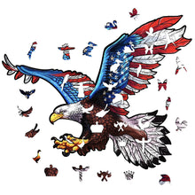 Load image into Gallery viewer, American Eagle Wooden Puzzle Pieces