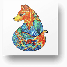 Load image into Gallery viewer, Cunning Fox Wooden Puzzle Main image