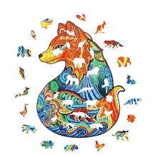 Load image into Gallery viewer, Cunning Fox Wooden Puzzle Pieces