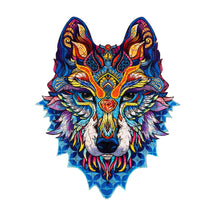 Load image into Gallery viewer, Fierce Wolf Wooden Puzzle
