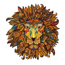 Load image into Gallery viewer, Mighty Lion Wooden Puzzle Main image