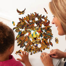 Load image into Gallery viewer, Mighty Lion Wooden Jigsaw Puzzle