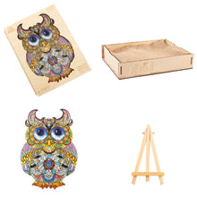 Load image into Gallery viewer, Wise Owl Box Wooden Puzzle