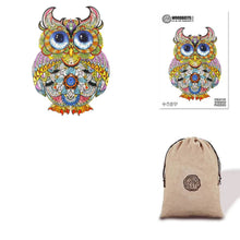 Load image into Gallery viewer, Wise Owl Eco Bag Wooden Puzzle
