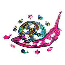 Load image into Gallery viewer, Pinky Snail Wooden Puzzle Pieces
