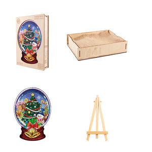 Christmas Glassball Box Wooden Puzzle