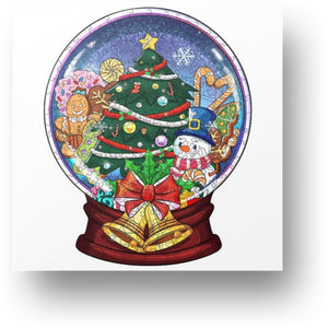 Christmas Glassball Wooden Puzzle Main Image